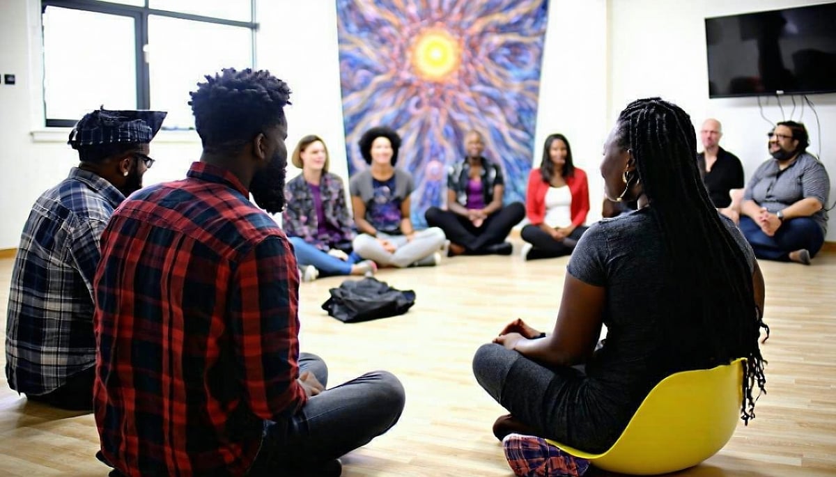 Community members engaged in a SuperTranscendence workshop